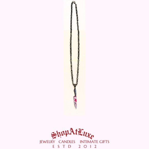 LOVE KILLZ HANDWOVEN CHAINMAIL NECKLACE - Picture 3 of 5